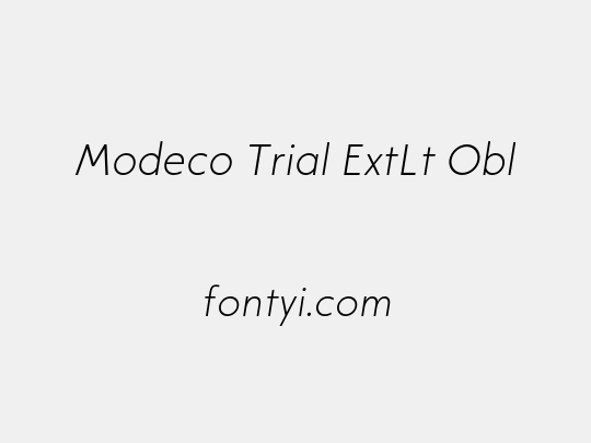 Modeco Trial ExtLt Obl