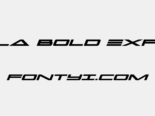 Capella Bold Expanded