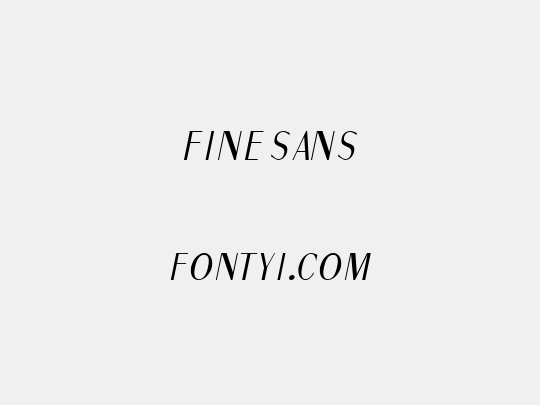 Fine Sans