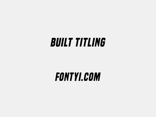 Built Titling