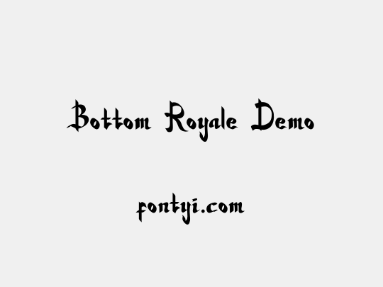 Bottom Royale Demo