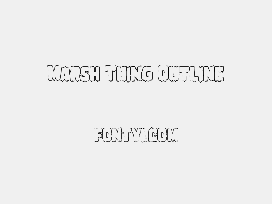 Marsh Thing Outline