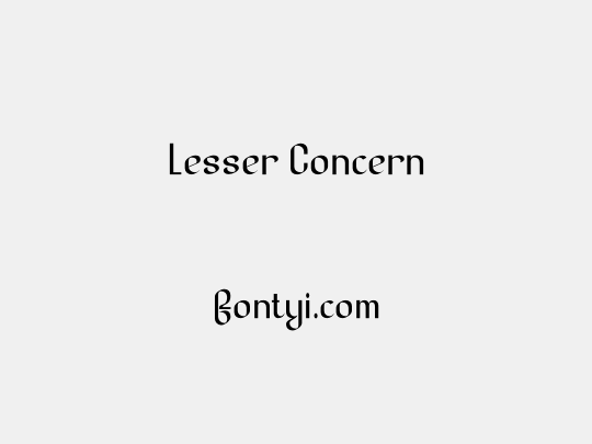 Lesser Concern