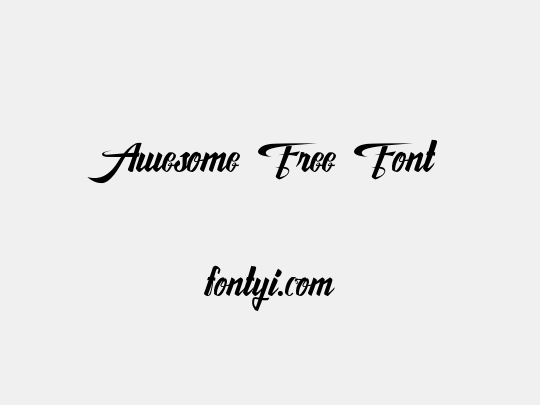 Awesome Free Font