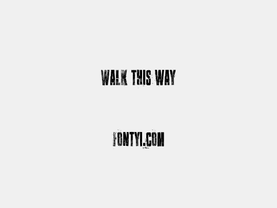 Walk this way