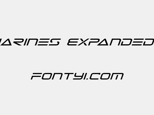 Tele-Marines Expanded Italic