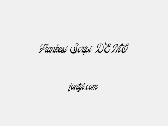 Frankest Script DEMO