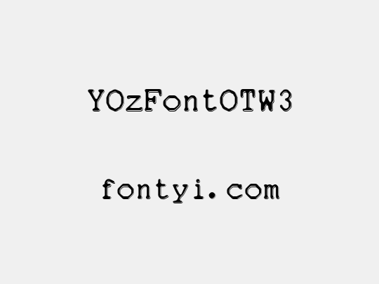 YOzFontOTW3