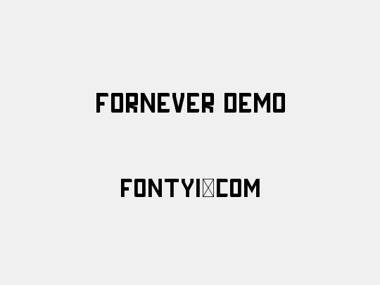 FORNEVER DEMO