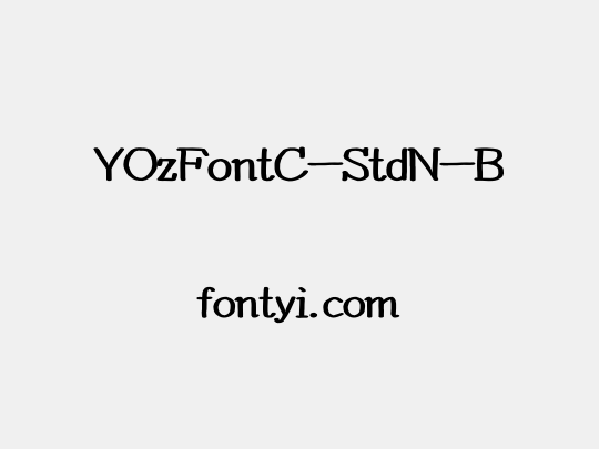 YOzFontC-StdN-B