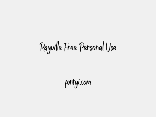 Rayville Free Personal Use