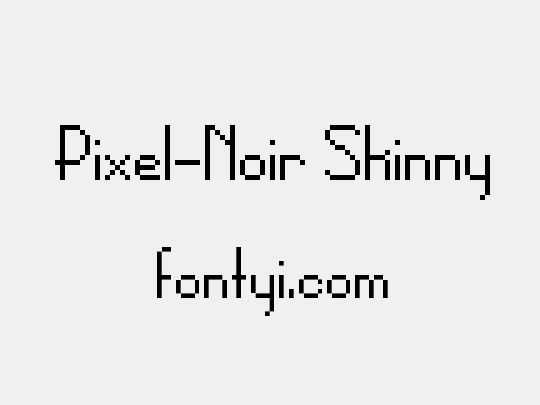 Pixel-Noir Skinny