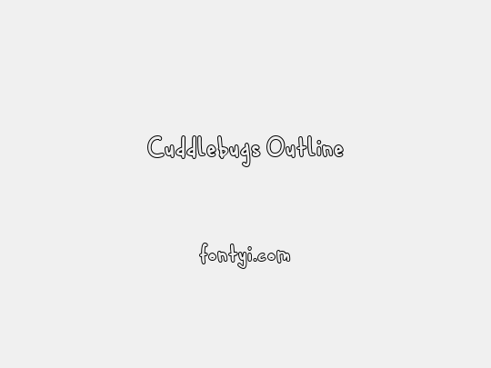 Cuddlebugs Outline