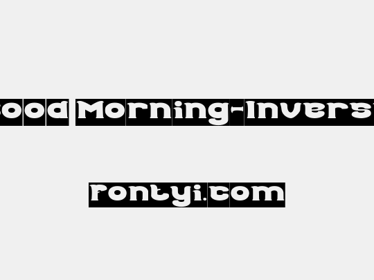 Good Morning-Inverse