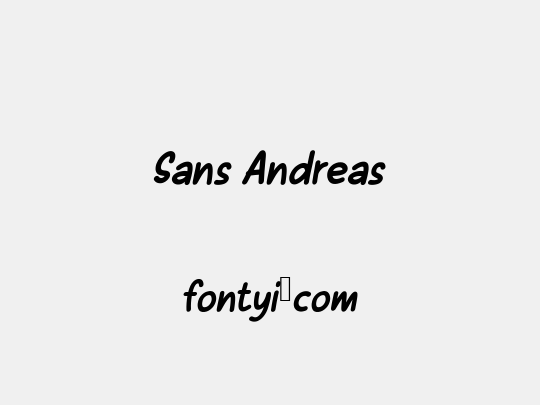 Sans Andreas