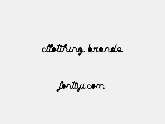 Clothing brands
