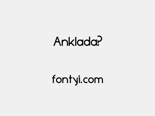 Anklada?