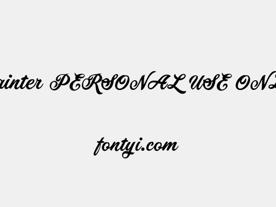 Painter PERSONAL USE ONLY