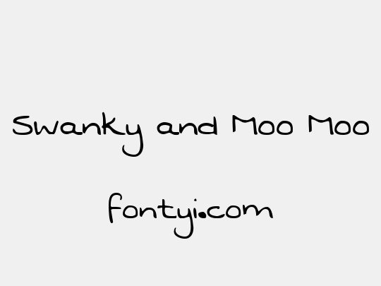 Swanky and Moo Moo