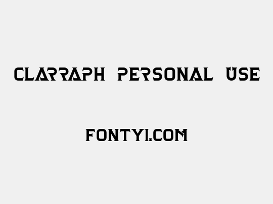 Clarraph Personal Use