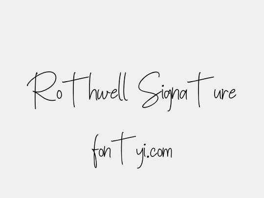 Rothwell Signature