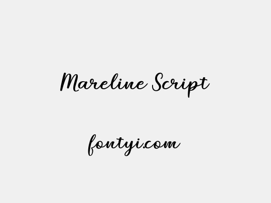 Mareline Script