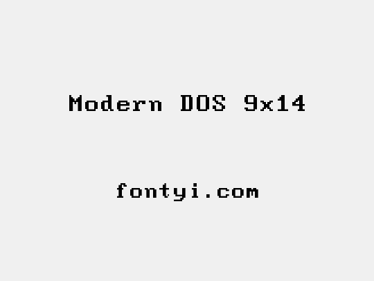 Modern DOS 9x14