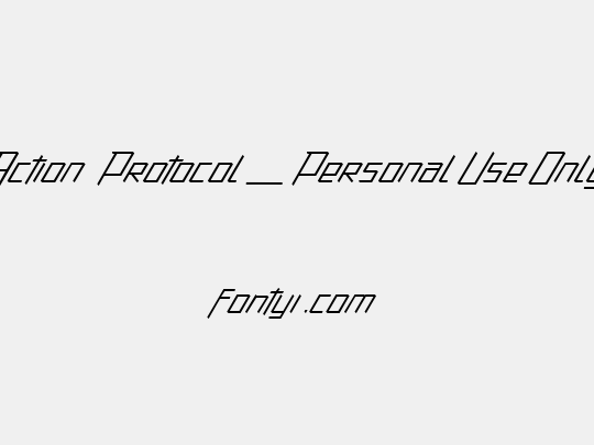 Action Protocol_PersonalUseOnly