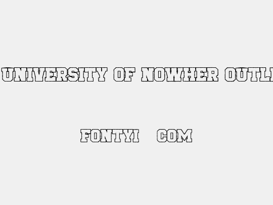 CF University of Nowher Outline