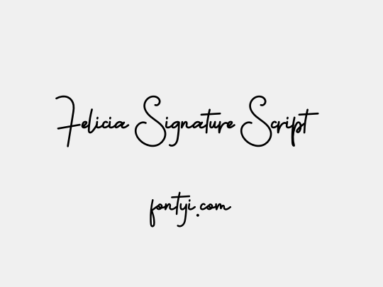 Felicia Signature Script