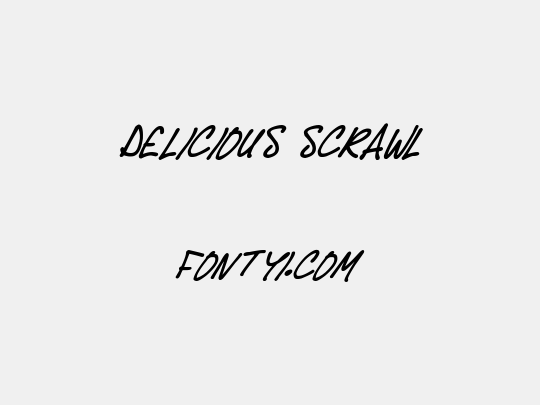Delicious Scrawl