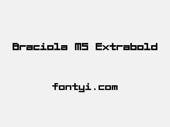 Braciola MS Extrabold