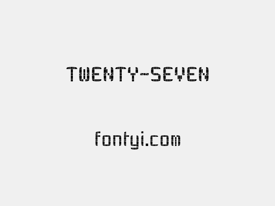 TWENTY-SEVEN
