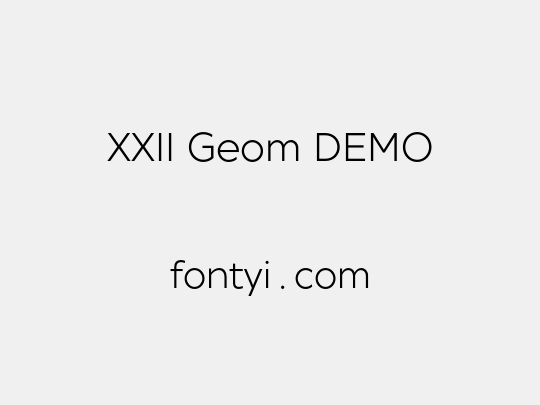 XXII Geom DEMO