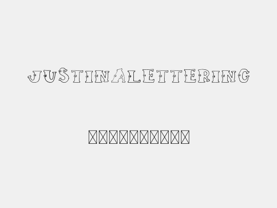 JUSTINALETTERING