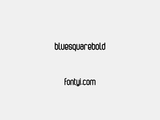 bluesquarebold