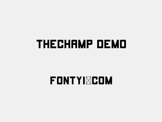 THECHAMP DEMO