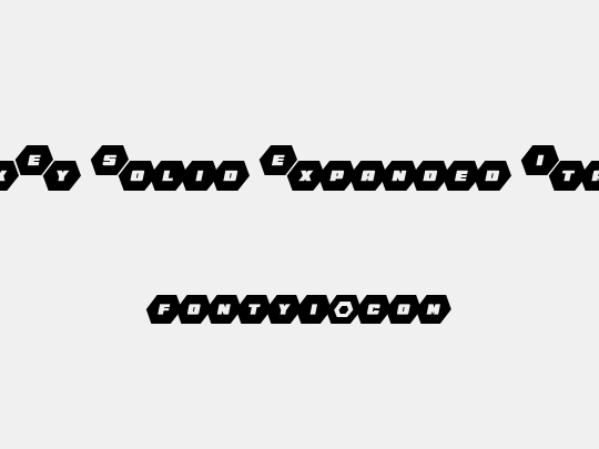 HeXkEy Solid Expanded Italic