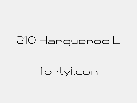 210 Hangueroo L