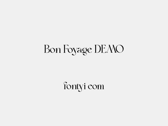 Bon Foyage DEMO