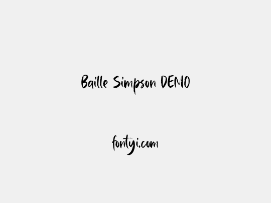 Baille Simpson DEMO