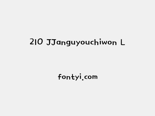 210 JJanguyouchiwon L