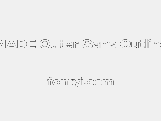 MADE Outer Sans Outline