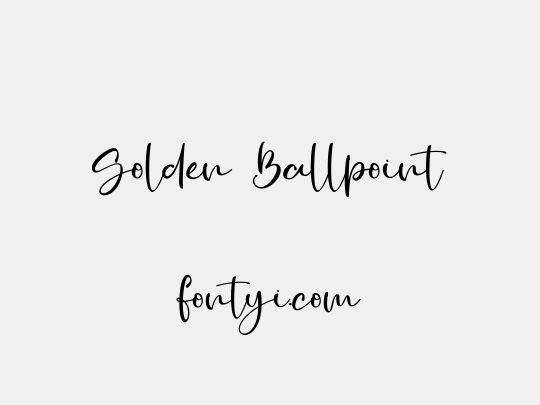 Golden Ballpoint