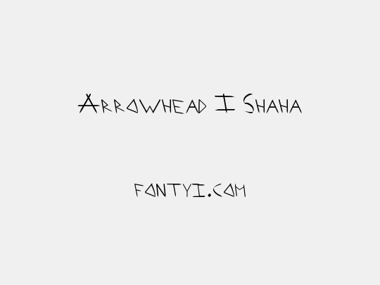 Arrowhead I Shaha