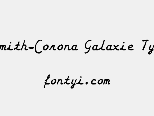 zai Smith-Corona Galaxie Typewriter