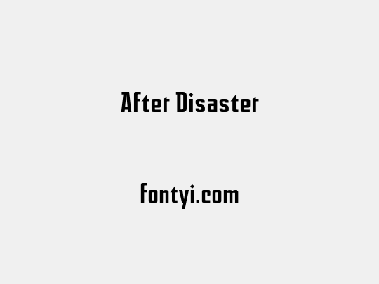 After Disaster