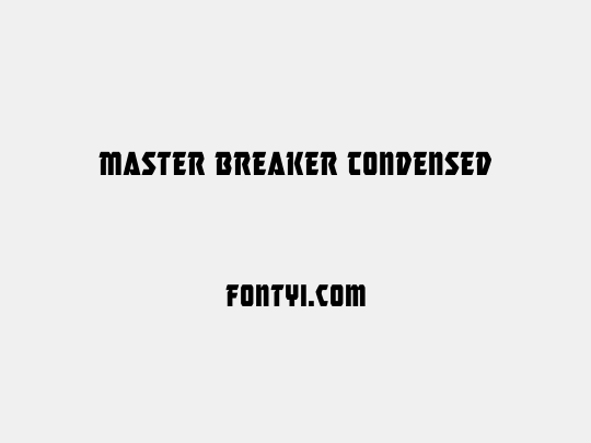 Master Breaker Condensed