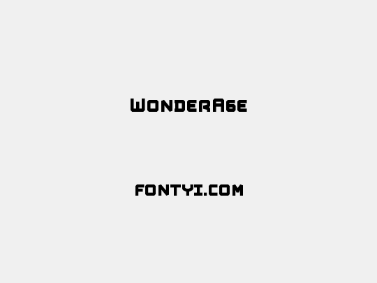 WonderAge