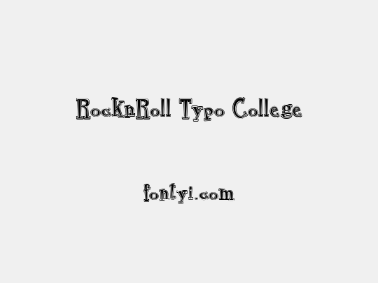 RocknRoll Typo College